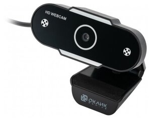 Веб-камера Оклик Oklick OK-C012HD черный 1Mp HD USB2.0, микрофон (OK-C012HD)