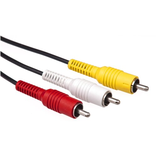 Межблочный кабель тюльпан-тюльпан (3RCA-3RCA) 1.2м.