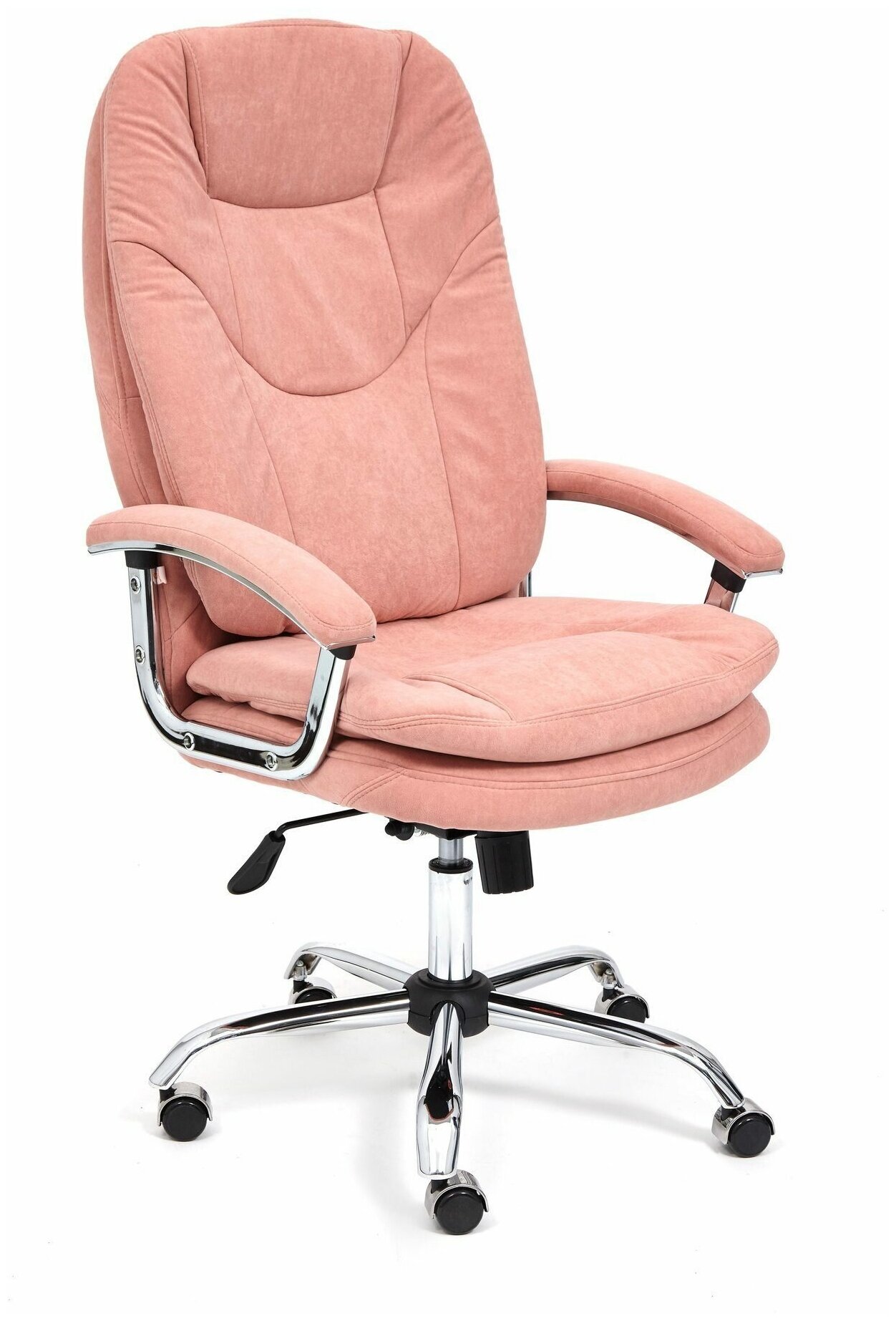 фото Кресло SOFTY LUX флок , розовый, 137