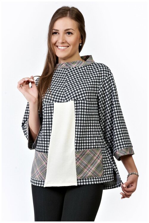Блуза  SettyS Collection, повседневный стиль, трикотажная, размер 42