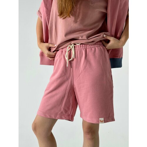 фото Бермуды приятно, размер xl, розовый