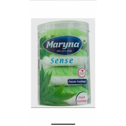 MARYNA Мыло туалетное Стакан 4х100гр Свежесть