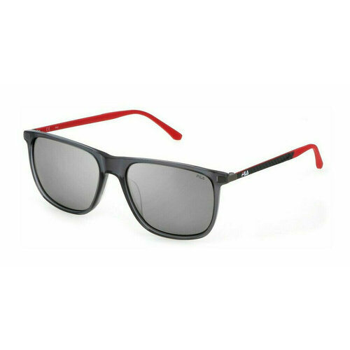 Солнцезащитные очки Fila SFI299V V65P, прямоугольные, для мужчин, серый
