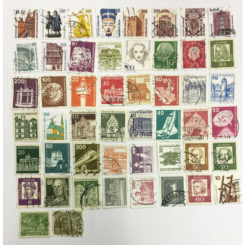 (Смесь годов--) Набор марок Германия "50 шт." Гашёные , III Θ