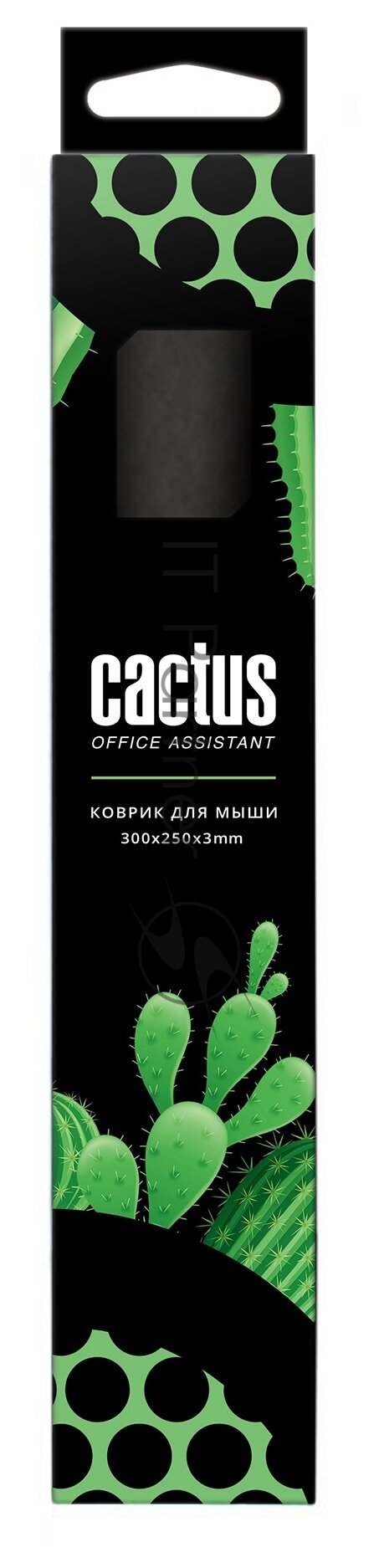 Коврик для мыши CACTUS , Medium, черный - фото №14