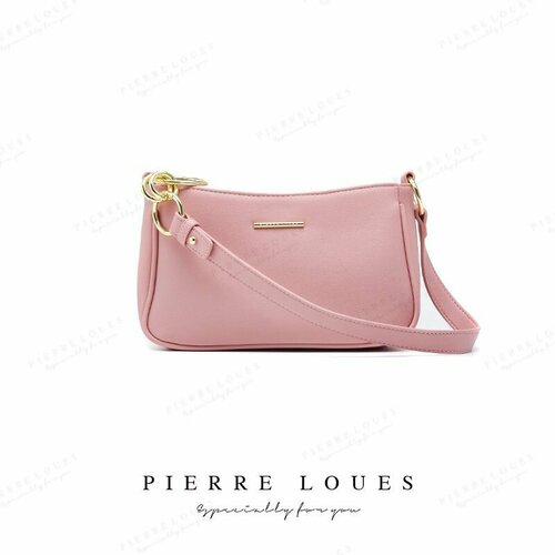Сумка  мессенджер Pierre Loues спортивная, розовый