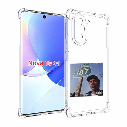 Чехол MyPads Snoop Dogg NEVA LEFT для Huawei Nova 10 задняя-панель-накладка-бампер чехол mypads snoop dogg neva left для realme 10 задняя панель накладка бампер