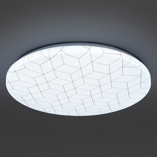 Светильник настенно-потолочный светодиодный Lumin Arte Mosaic C14LLW55W, 30 м², холодный белый свет, цвет белый