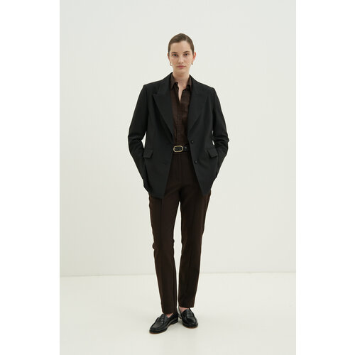 фото Брюки finn flare, размер l(170-96-102), коричневый