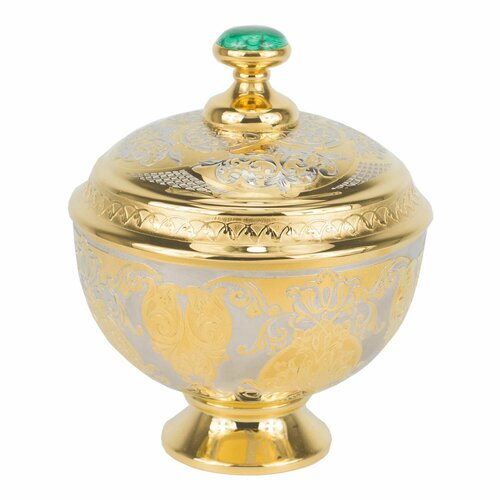 Сахарница металлическая Малахит в подарочной коробке Златоуст 117871 48800₽