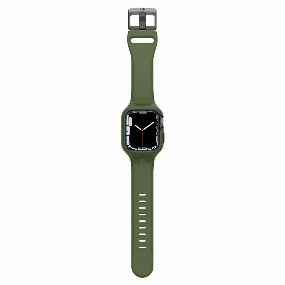 Чехол SPIGEN для Apple Watch 8/7 (45 mm) - Liquid Air Pro - Зеленый - ACS04408