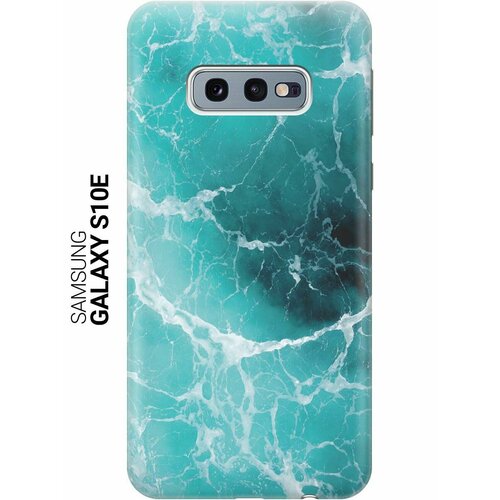 Ультратонкий силиконовый чехол-накладка для Samsung Galaxy S10e с принтом Лазурный океан ультратонкий силиконовый чехол накладка для samsung galaxy a42 с принтом лазурный океан