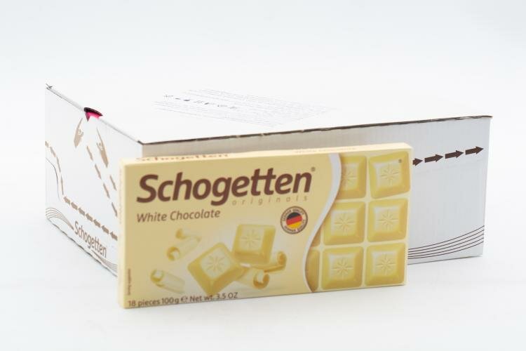 Шоколад Schogetten White Chocolate "Белый" 100 грамм Упаковка 15 шт