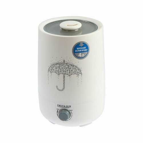 Увлажнитель воздуха LUX DE-3704 ультразвуковой 30 Вт 4 л до 45 м2 арома белый 607300₽