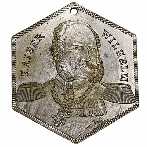 Германия, настольная медаль Кайзер Вильгельм, Фридрих Вильгельм Кронпринц 1900-1920 гг. крадущийся зверь письмо кайзера