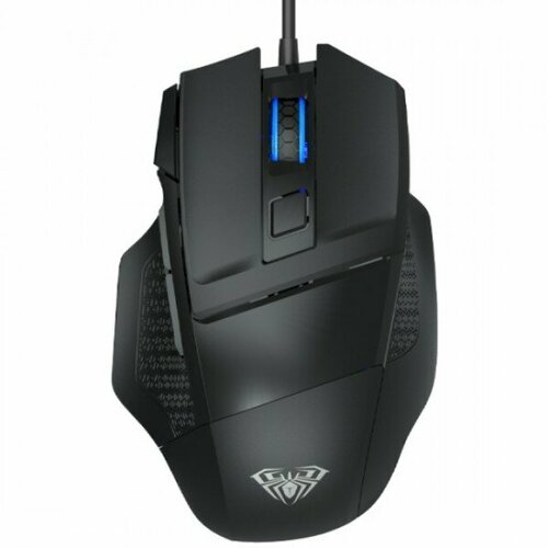 Мышь проводная AULA S12 оптическая кабель 18м цвет чёрный 80700₽