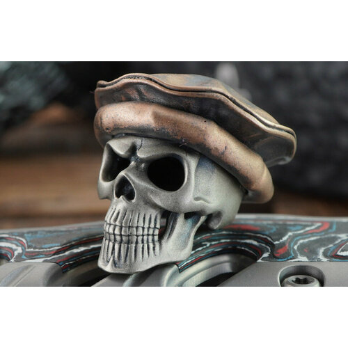 Бусина Паколь в пуштунке (белый сплав, латунь)