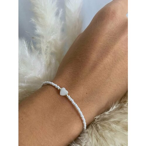 Браслет-цепочка SIDORINA SOFIA ACCESSORIES, кристалл, 1 шт., размер 15 см, белый