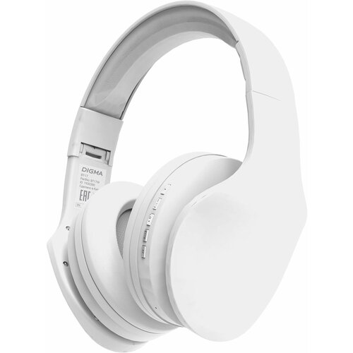 Гарнитура накладные Digma BT-17 белыйбелый беспроводные bluetooth оголовье BT17W 119000₽