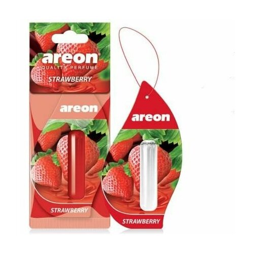 фото Ароматизатор на зеркало areon liquid жидкий клубника 5 мл