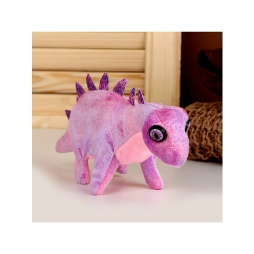 Мягкая музыкальная игрушка Динозаврик 27 см цвет фиолетовый