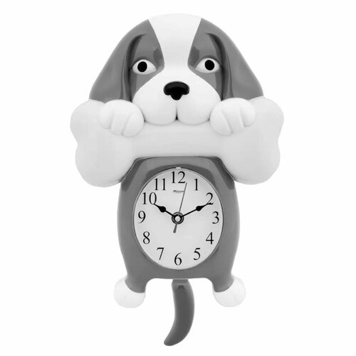 MIRRON C212-3 настенные кварцевые часы в форме собаки с косточкой