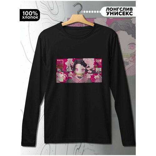 фото Лонгслив hypnotica, размер l, черный
