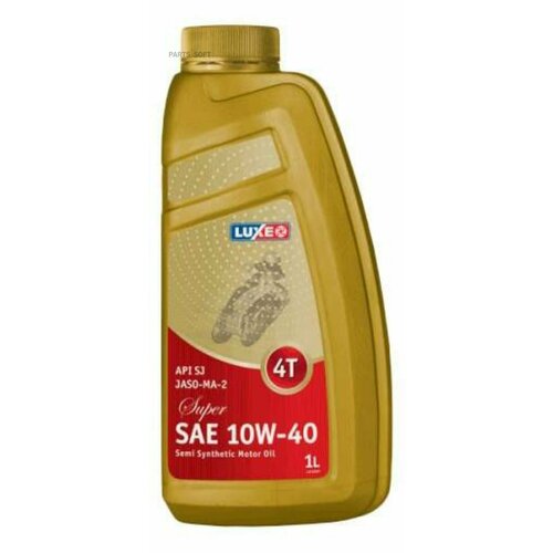 LUXE 123 Масо моторное10W-40 JASO-MA Standard 4Т пс 1 5980₽