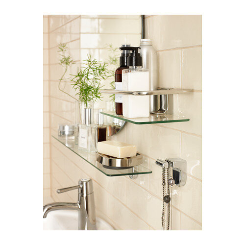 Крючки Ikea "KALKGRUND", для ванной, оцинкованные, серебристые, 2 шт — фото 1