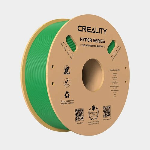 Филамент Creality Hyper Series PLA 3D Printing 1kg зеленый филамент creality cr pla matte pla 3d printing 1 75мм зеленый avocado green 1 кг