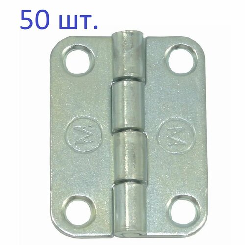 Петля карточная накладная 30*40мм, цинк, 50 шт.