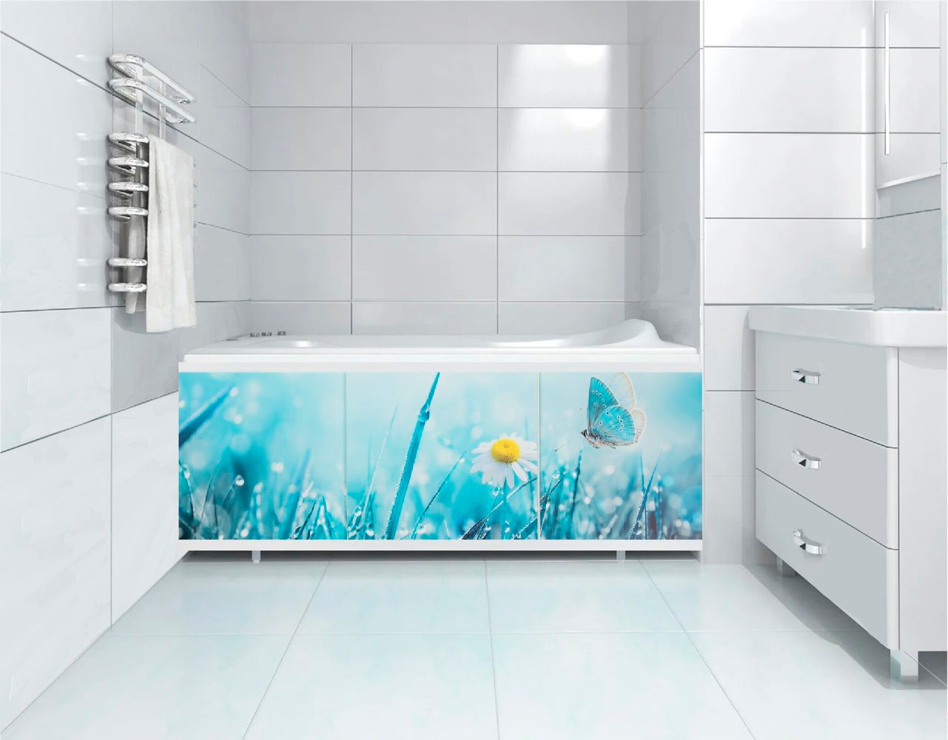 фото Экран под ванну "Нежность Природы" 150 см DM PLAST