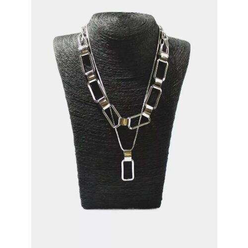 Цепь Fashion jewelry, длина 31 см, серый