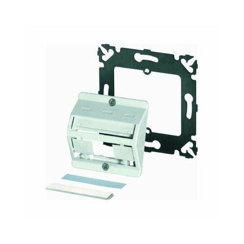 Лицевая панель розеточная AMP универсальный х 3 скошенная 50х50 шторки цвет белый 2-336613-1 425₽