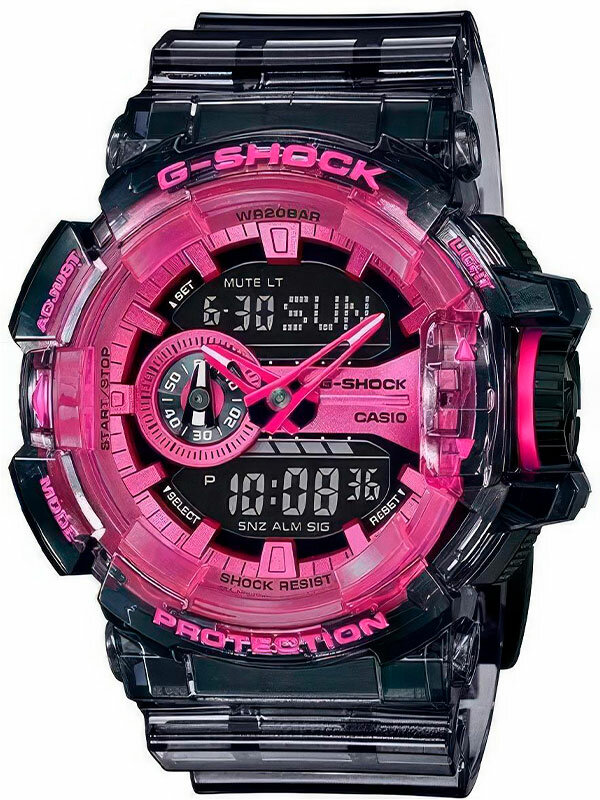 Наручные часы CASIO G-Shock, черный, розовый — фото 1
