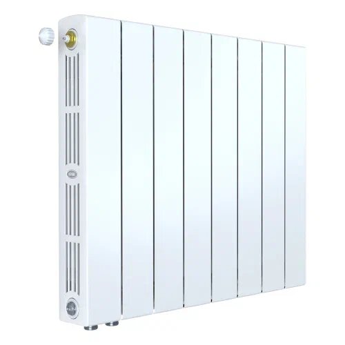 БиМеталлический радиатор Rifar SUPReMO Ventil 500 \ 08 секций \ с нижним левым подключением
