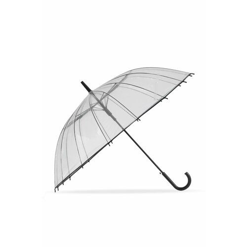 Зонт-трость Nothing Shop, бесцветный, серый, черный