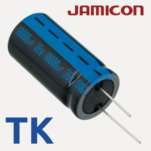 Изображение товара 10000мкФ 35В / TK / 22x45 / 105 С / конденсатор электролитический (5шт)