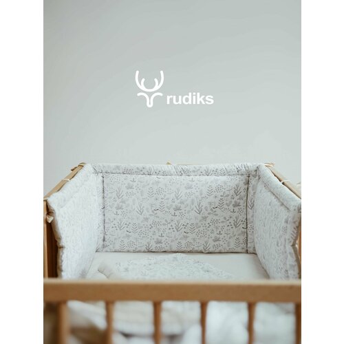 Бортики в кроватку для новорожденных Rudiks / бортики на кровать защитные