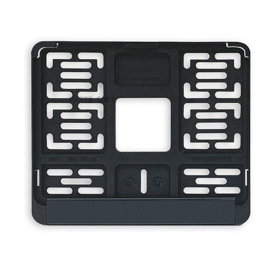 A40208S AVS Рамка под номерной знак мотоцикла односоставная (черная) ТИП4 195х145 мм AVS RN-21