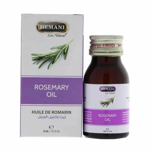 Масло Розмарина Хемани (Rosemary Oil Hemani ) От головной боли, при простуде, для ароматерапии, 30 мл.