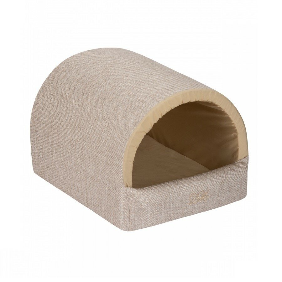 Домик для животных Dogmoda Элегант-2, овальный, серый, 48x43x35 см