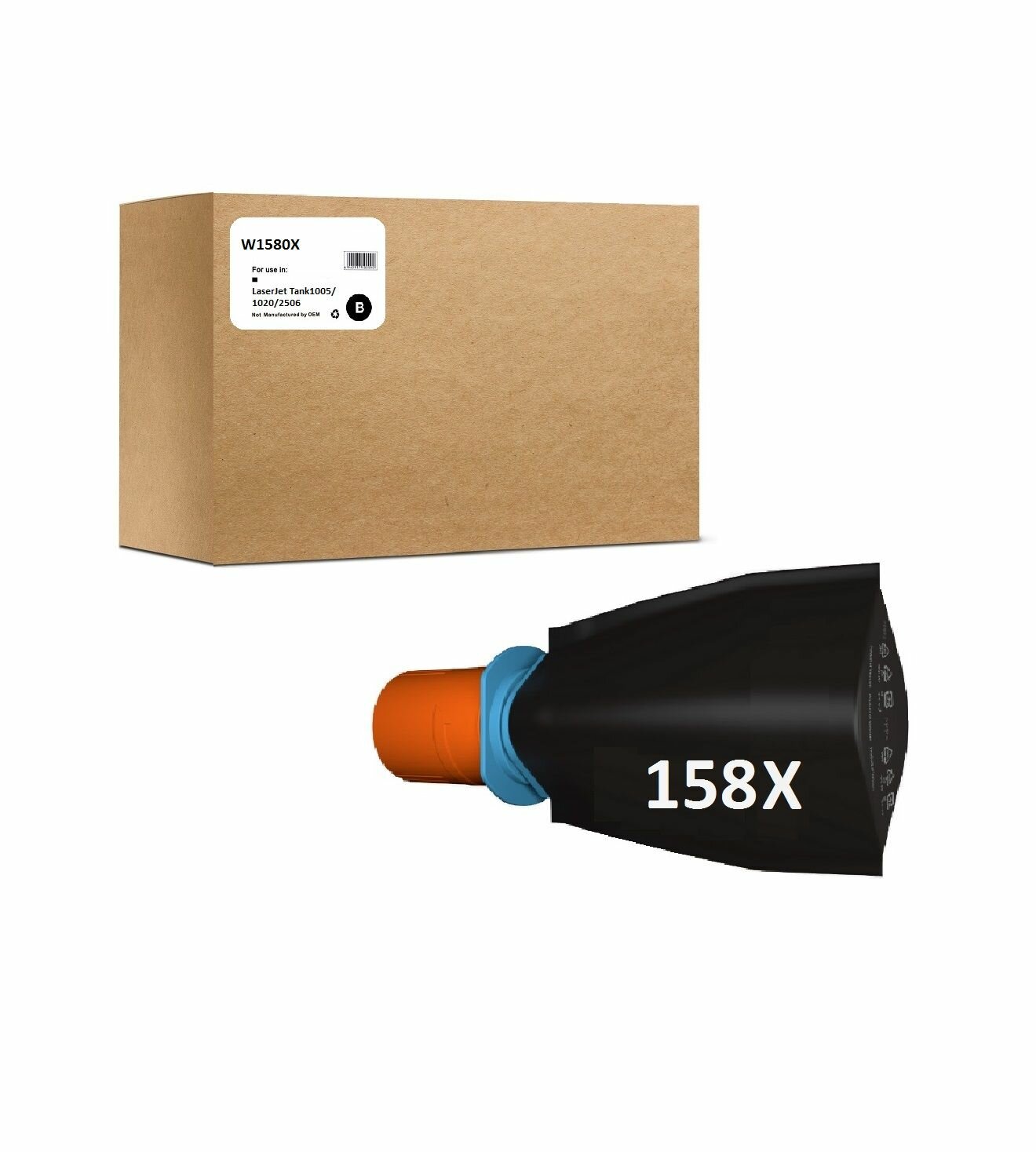 Картридж W1580X С чипом для HP LJ Tank1005/1020/2506 5K Compotible (Совместимый)
