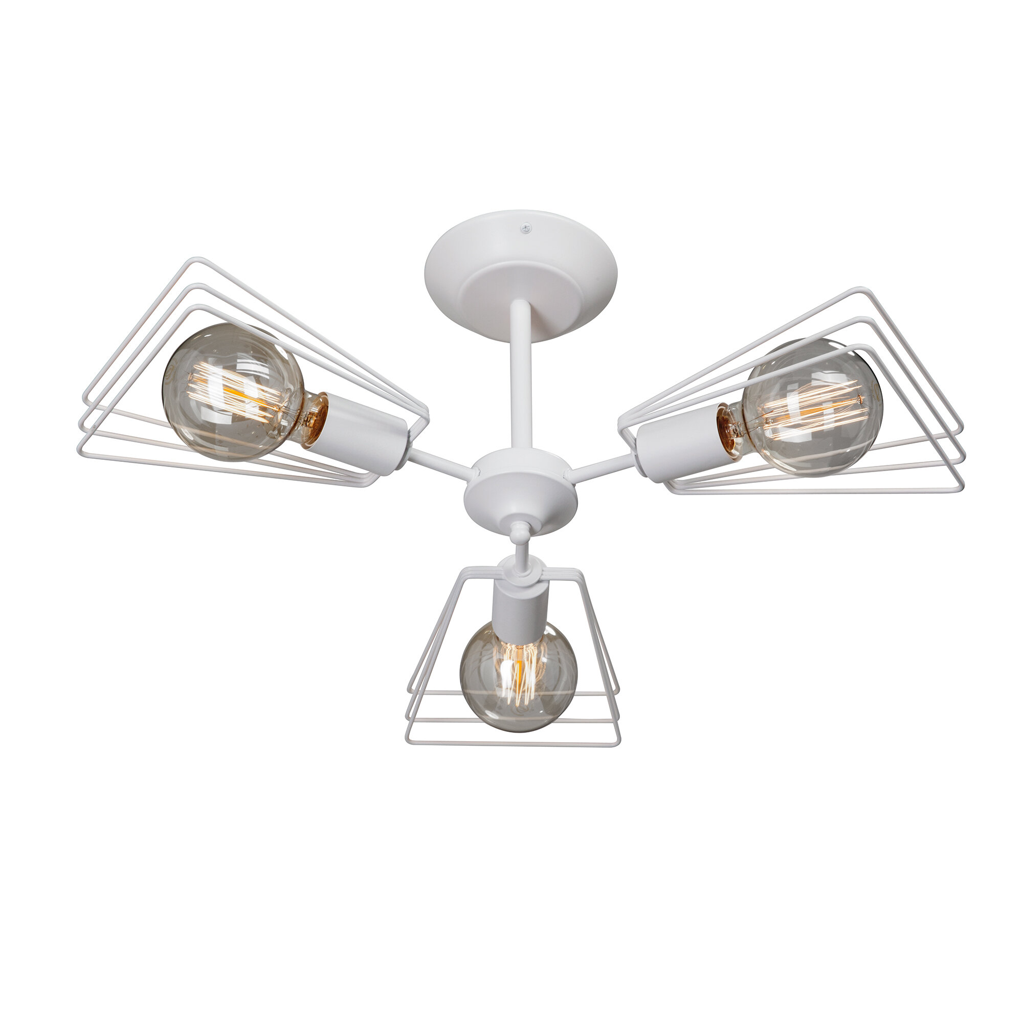 Люстра потолочная Vitaluce V4378 0 3PL   3 лампы 9м2  Е27  макс  40Вт  цвет белый матовый 