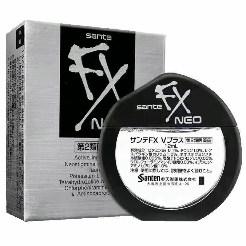 Картинки Sante Fx Neo / Японские капли для глаз от красноты и усталости, для устранения дискомфорта после длительных нагрузок.