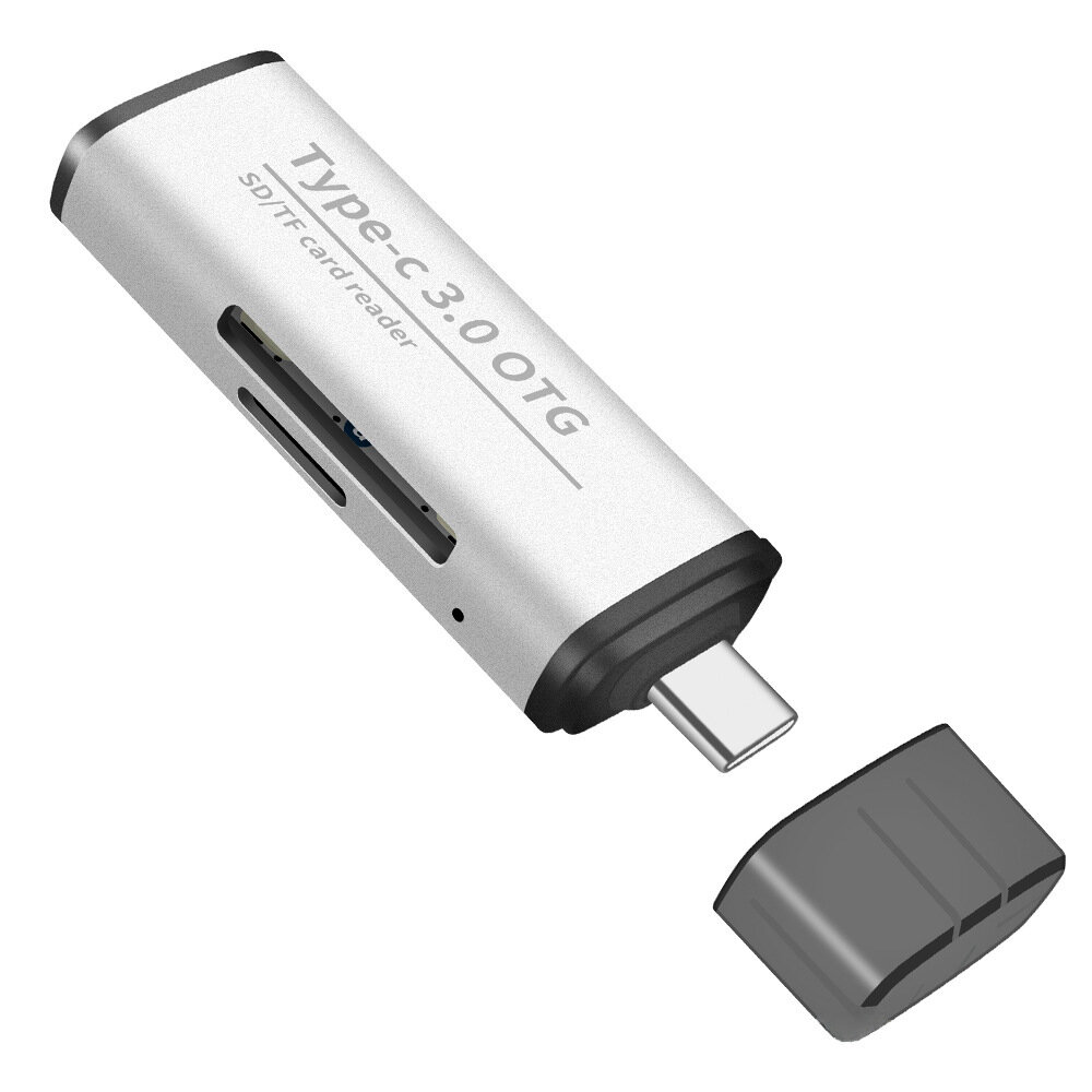 Кард-ридер Pfizer Energy, для телефона, USB 3.0 Type-A, серебристый
