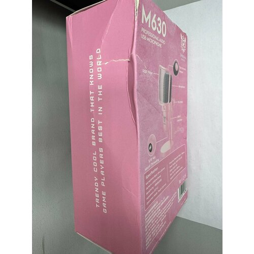 Игровой микрофон Onikuma Pink Siren M-630-P розовый с POP-фильтром 2744₽
