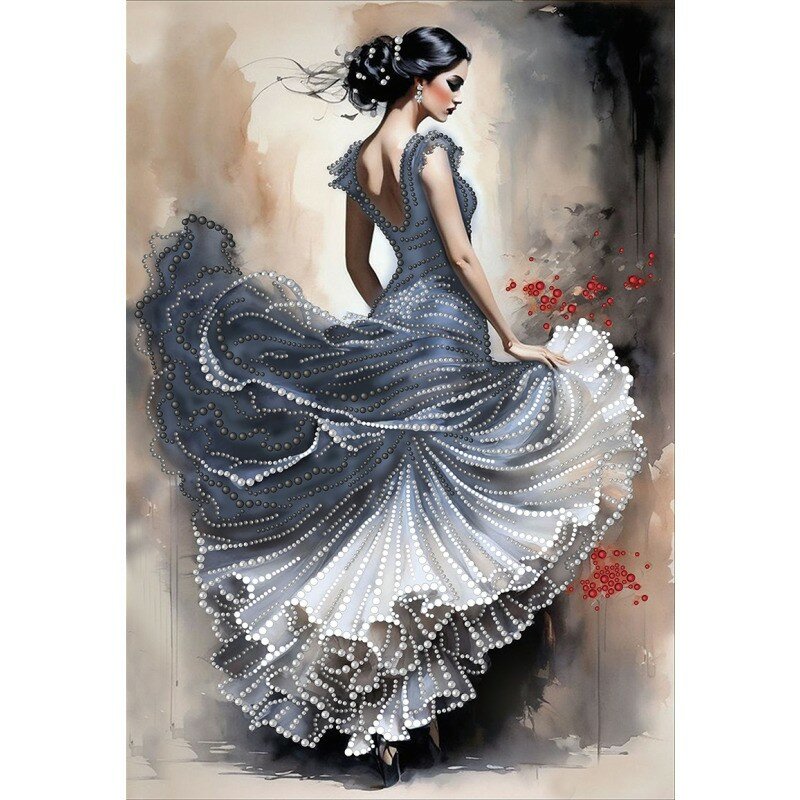 Канва с рисунком Larkes #К3682 Фламенко 1, Вышивка бисером, 26 х 38 см