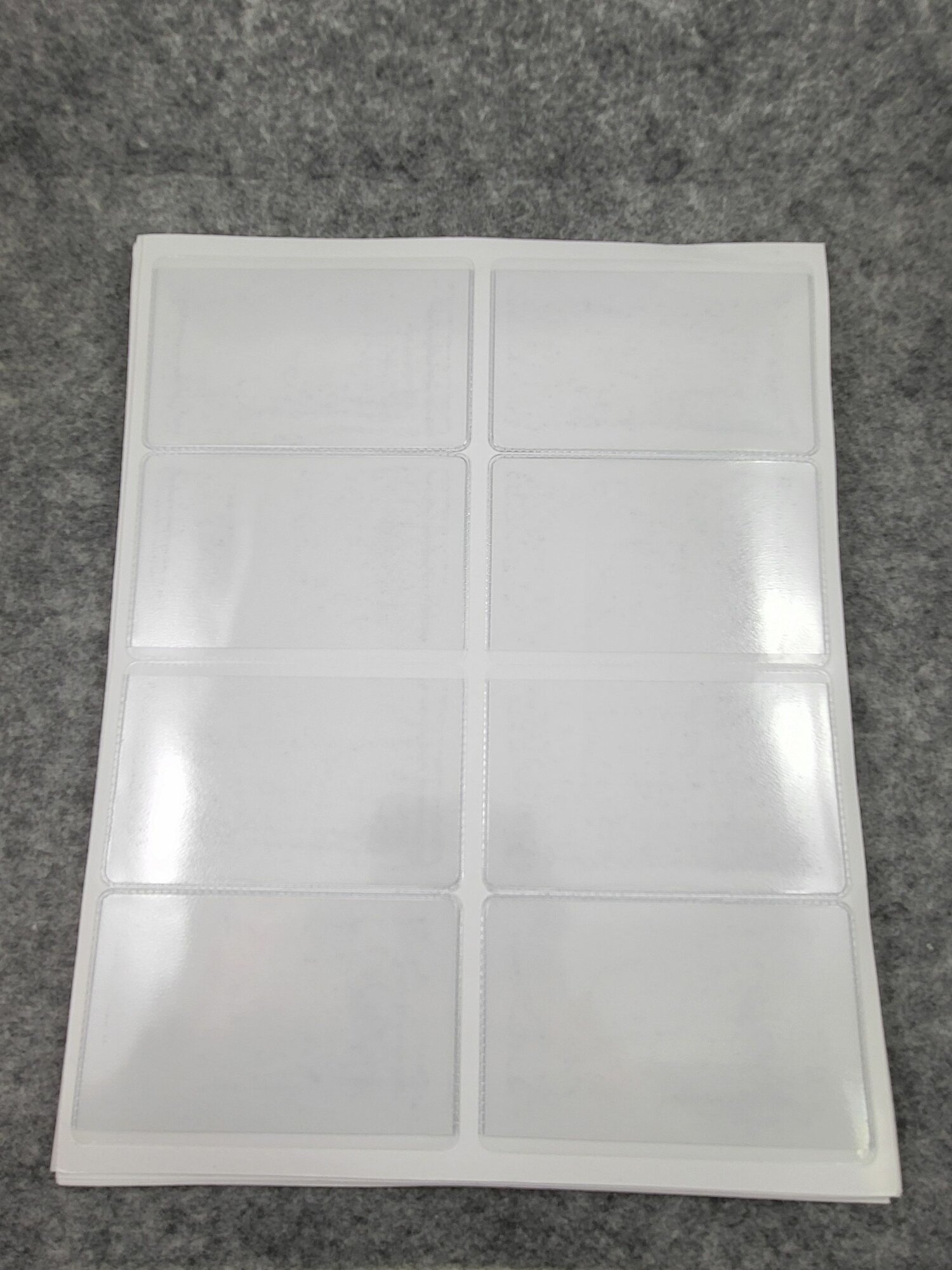 Визитка 95 х 60 мм горизонтальный с полкой (80 шт)