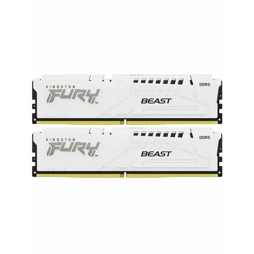 Память Kingston DDR 5 DIMM 32Gb PC44800 5600Mhz Kingston FURY Beast White XMP CL40 Kit of 2 KF556C40BBK2-32-SP 960000₽